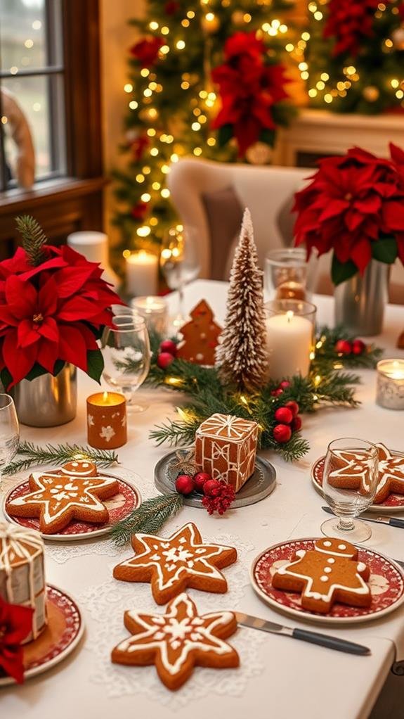 charming gingerbread table decor