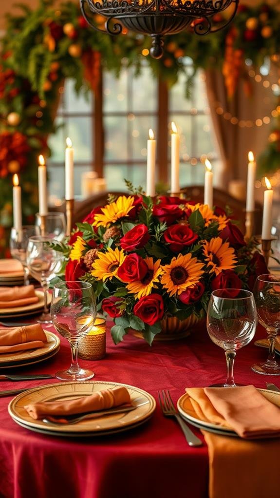 chic autumn flower arrangements