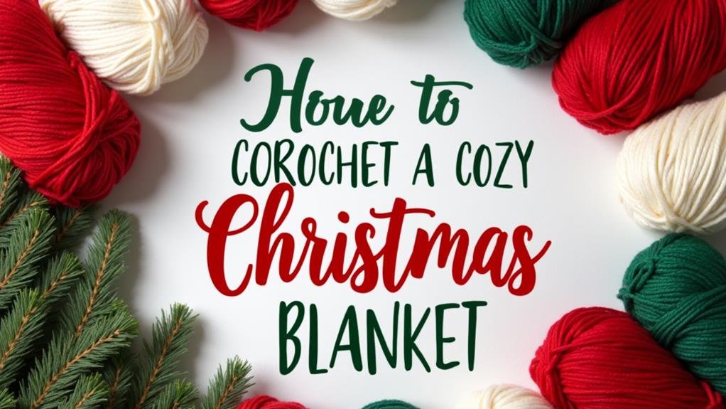 cozy christmas blanket tutorial