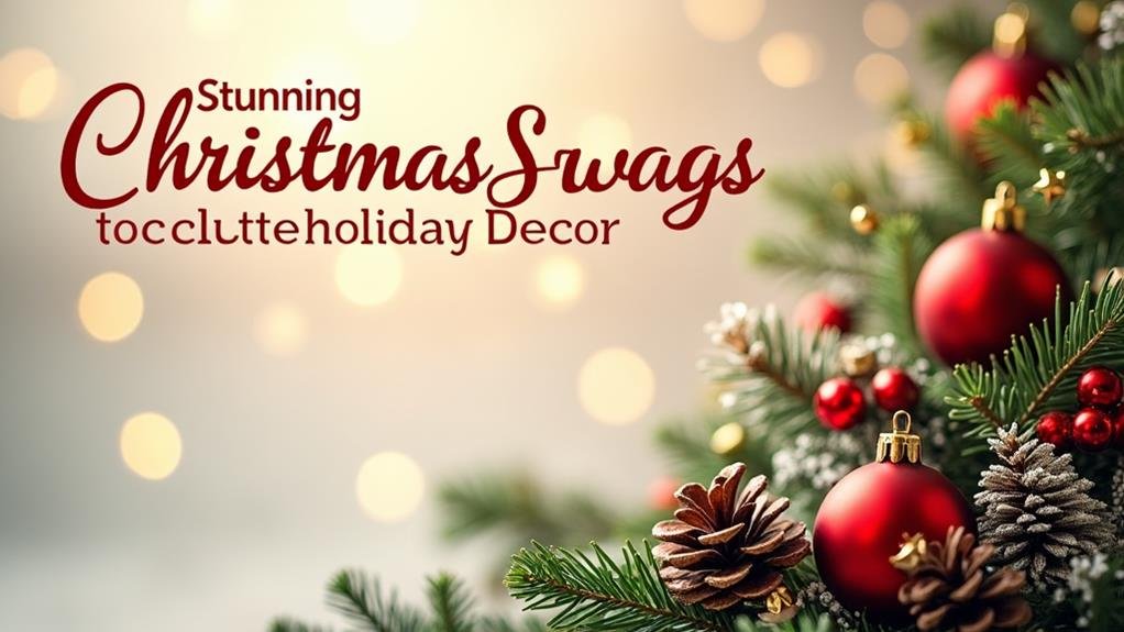 elevate holiday decor swags