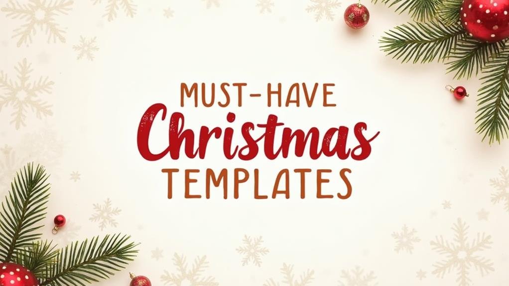 essential christmas celebration templates