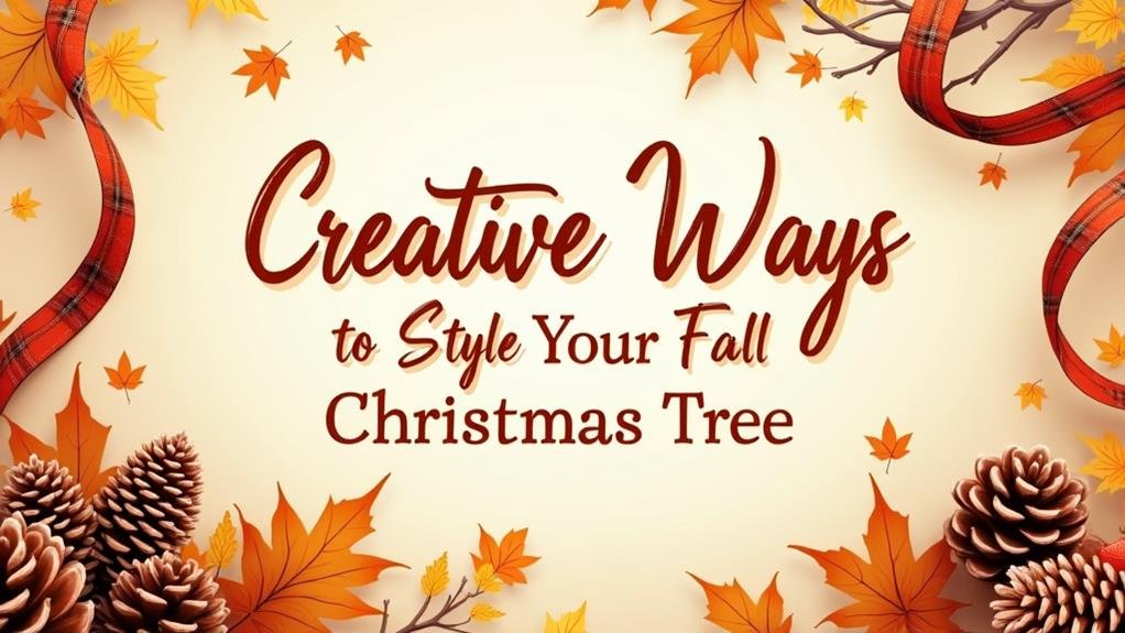 fall inspired christmas tree styling