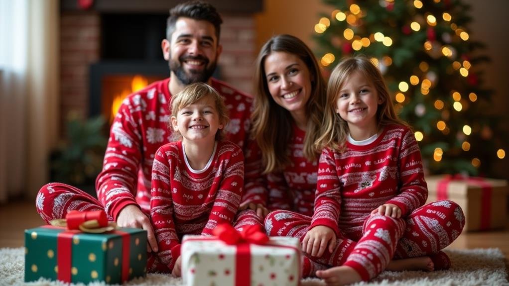 festive family christmas pajamas