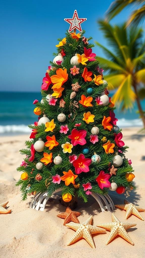 festive holiday ornamental trees