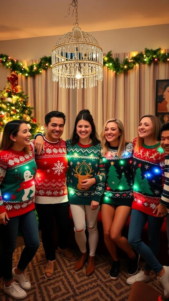 festive knitwear competition event