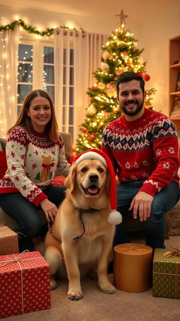 festive photos with pets