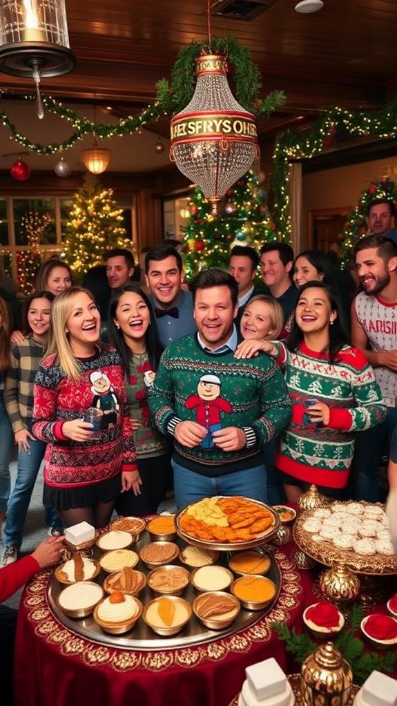 festive ugly sweater competition