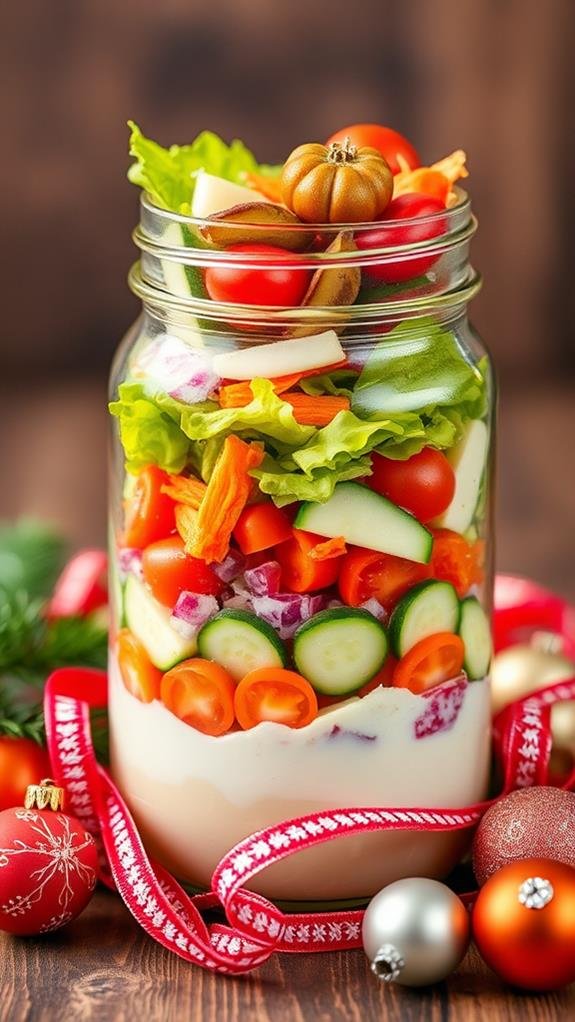 jarred layered salad delight