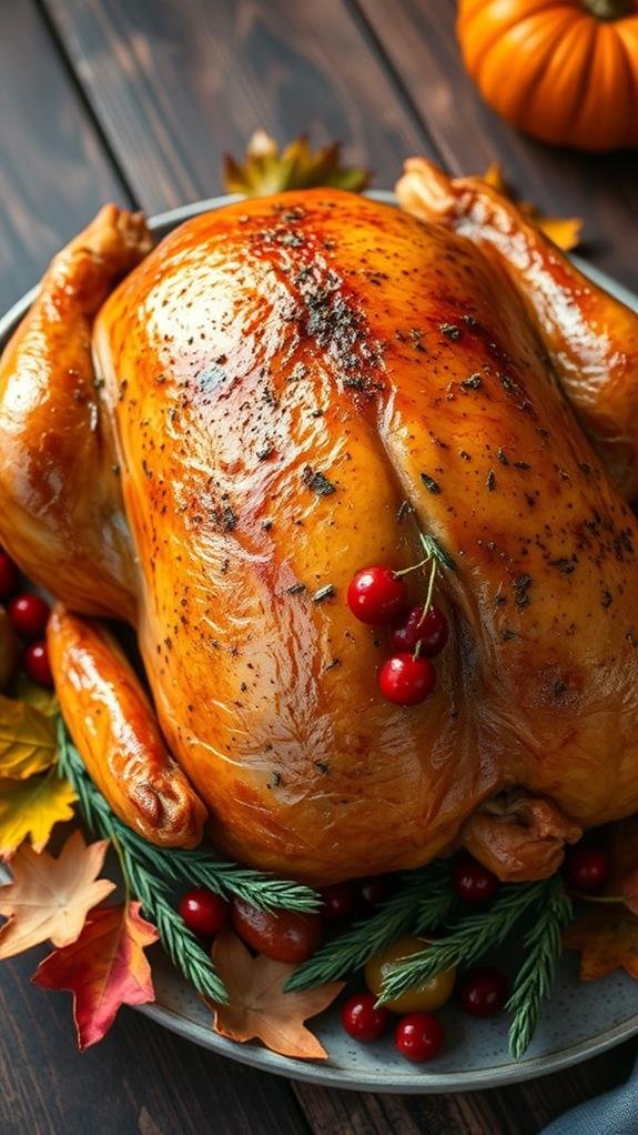perfectly cooked thanksgiving centerpiece
