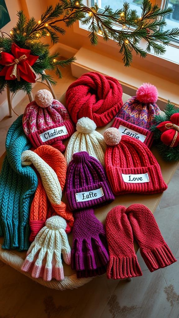 personalized knitwear and accessories