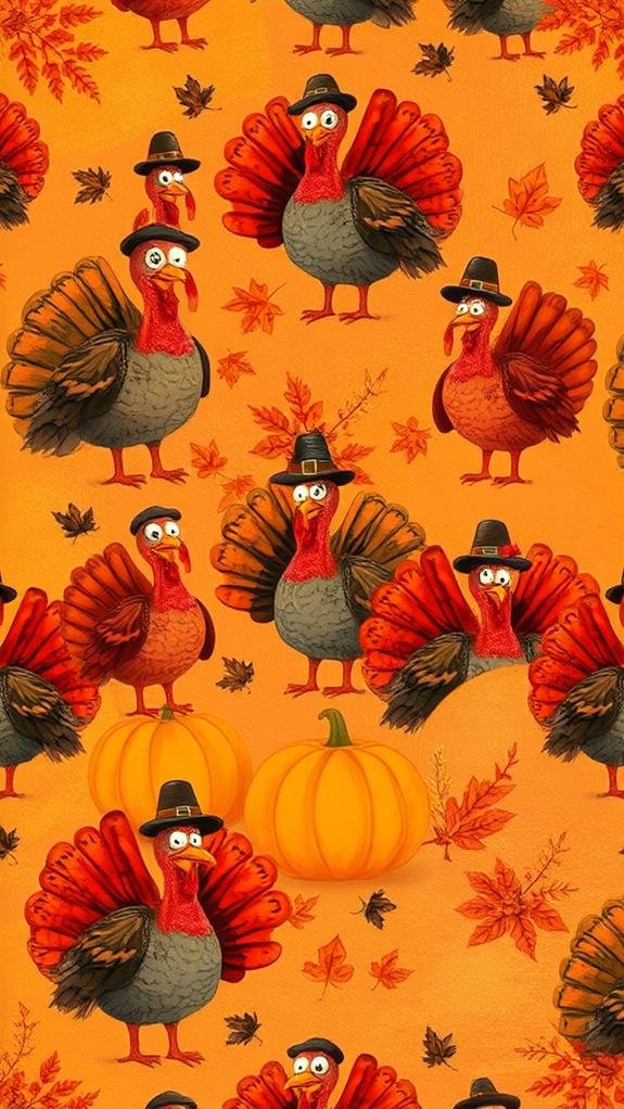 playful turkey design themes