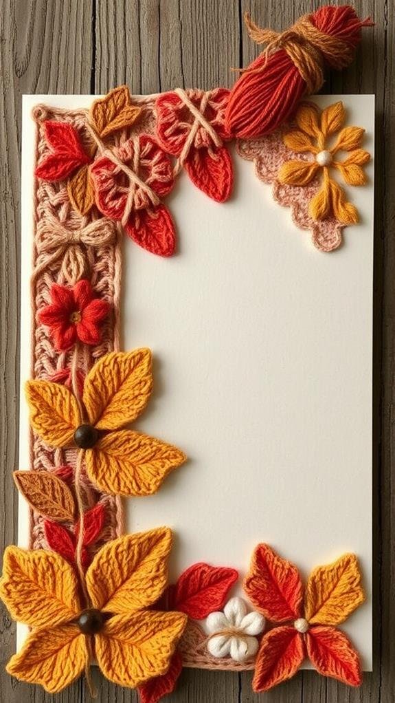 textured knitted greeting card