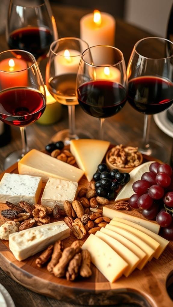 wine and cheese pairing